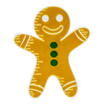 Load image into Gallery viewer, Gingerbread Man Cover for Scrub Buddy (Holiday Tank Decor | Cover Only)
